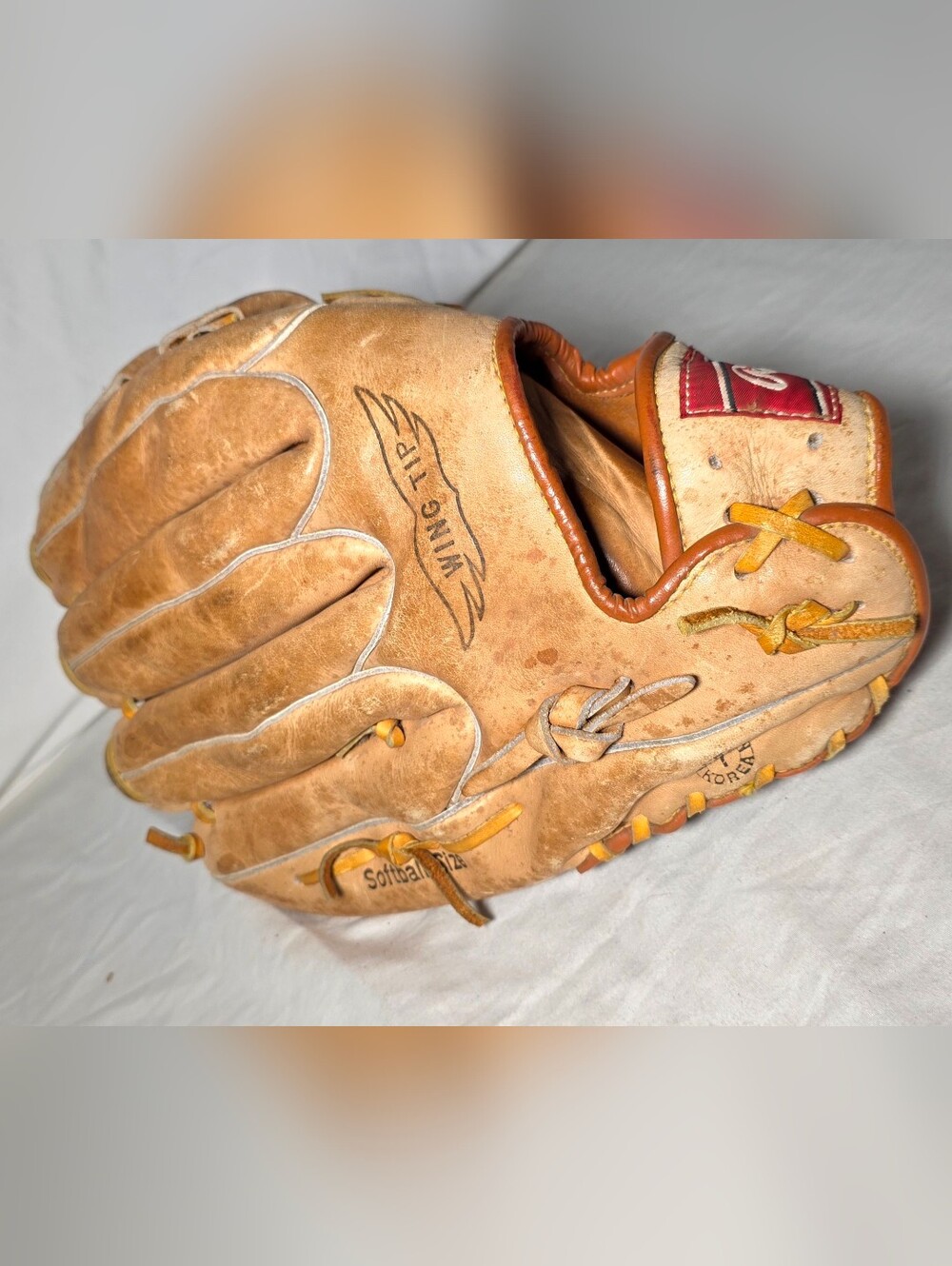 RAWLINGS Vintage RSG2 Super Size Wing Tip Softball Glove Right Hand Thrower - Picture 3 of 10